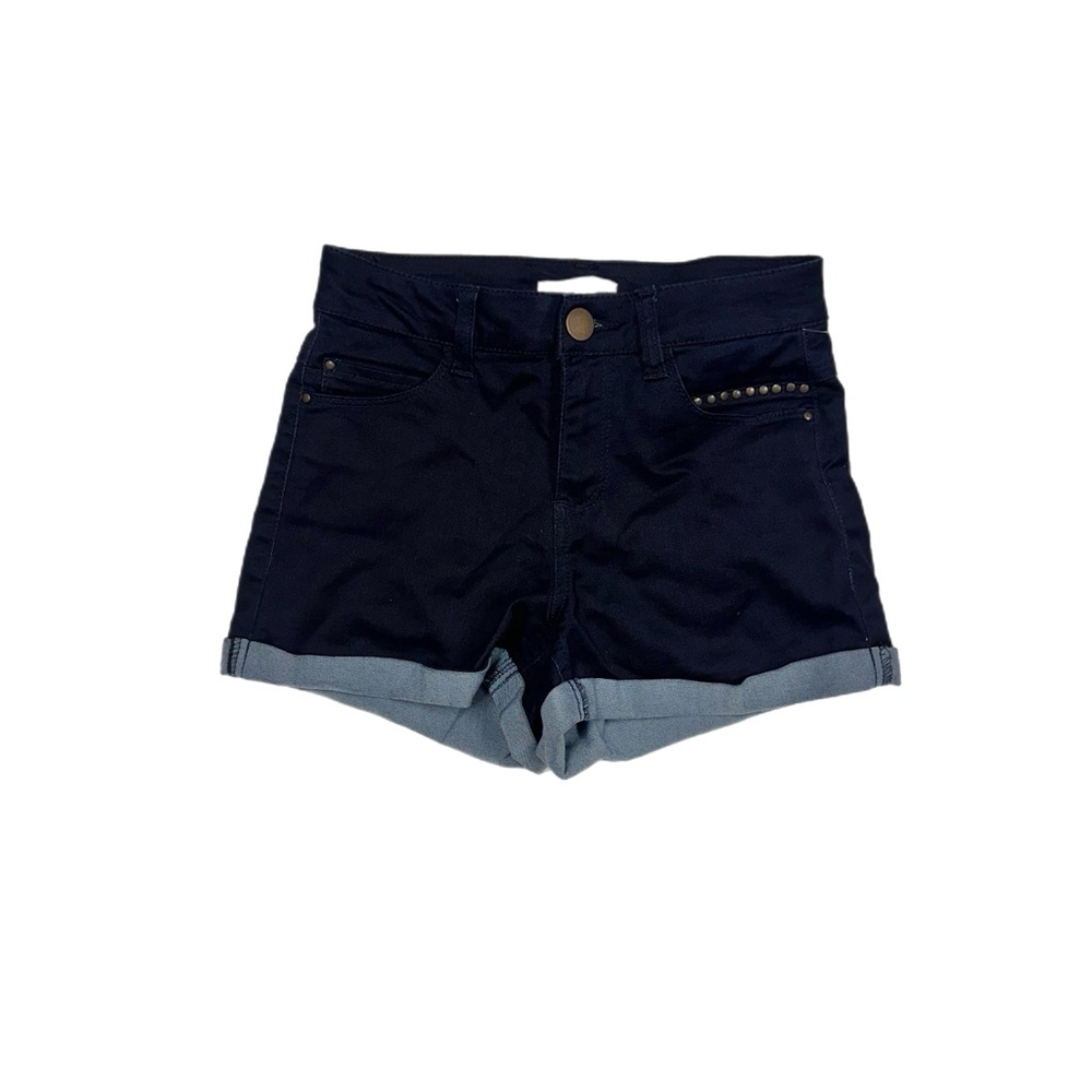 love, Fire Navy Blue Denim Shorts